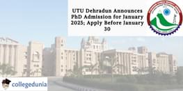 UTU Dehradun Announces PhD Admission for January 2025